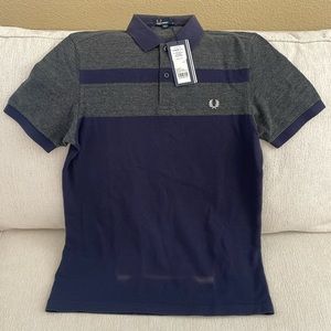 Fred Perry polo shirt, NWT but has discoloration at bottom | Size Medium
